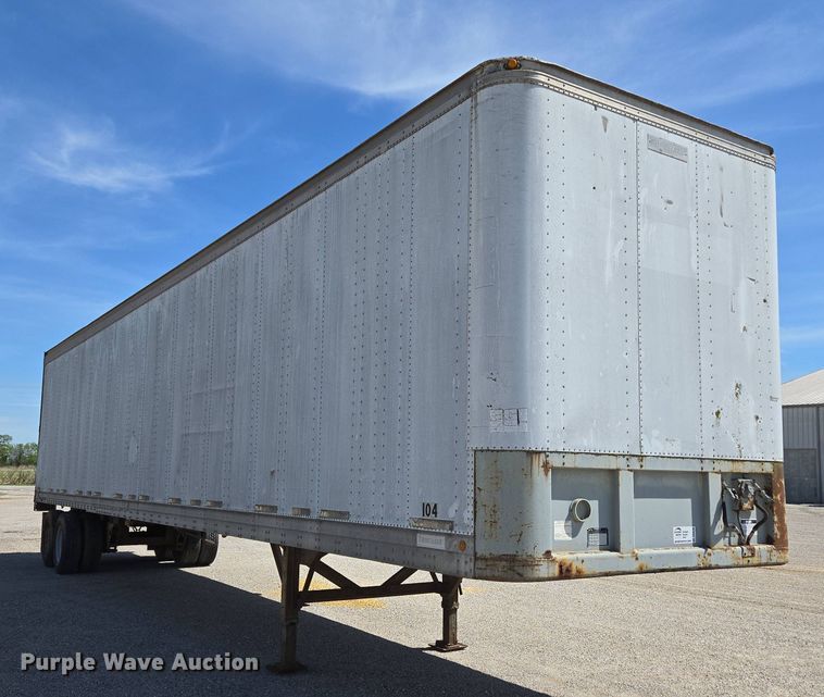 image for item DP6348 1986 Fruehauf FBX-F2-48 dry van trailer