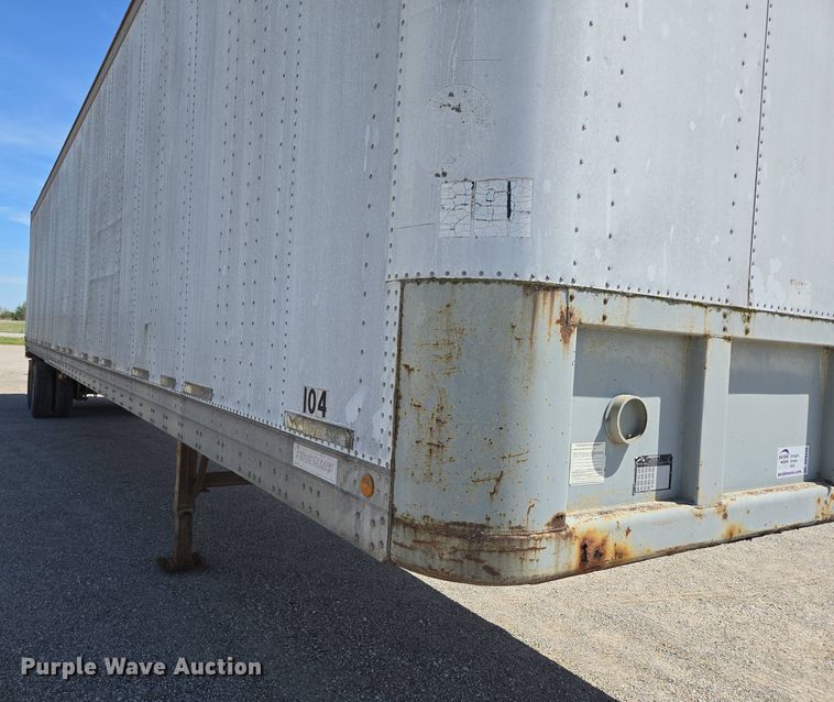 image for item DP6348 1986 Fruehauf FBX-F2-48 dry van trailer