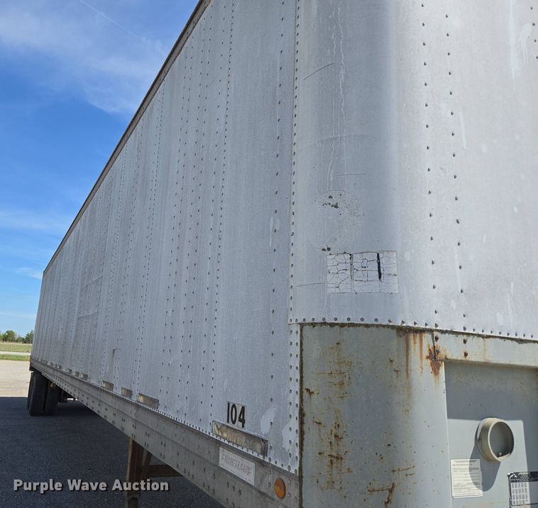 image for item DP6348 1986 Fruehauf FBX-F2-48 dry van trailer