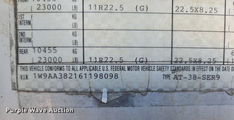 image for item DP6349 2006 Warren Manufacturing Inc. feed delivery trailer