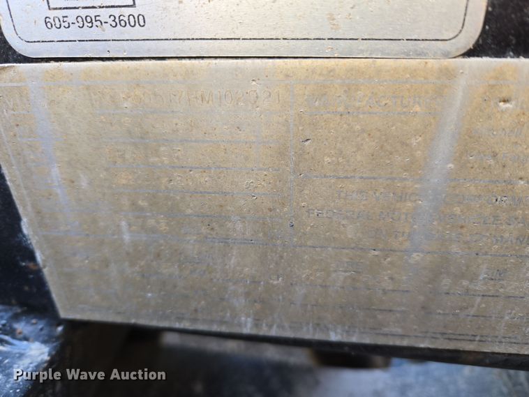 image for item DS3630 2017 Trail King TK110HDG-533 lowboy equipment trailer