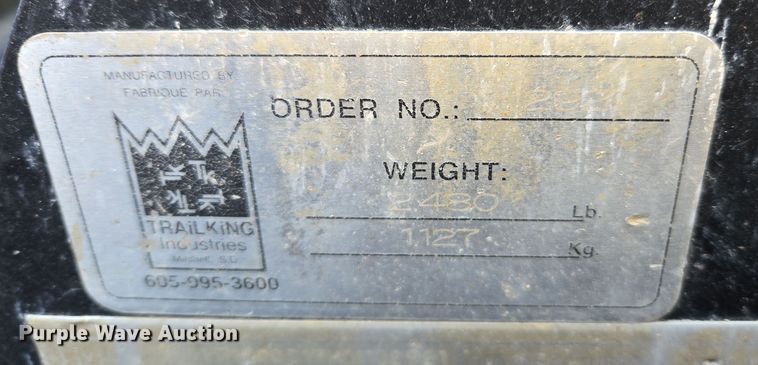 image for item DS3630 2017 Trail King TK110HDG-533 lowboy equipment trailer