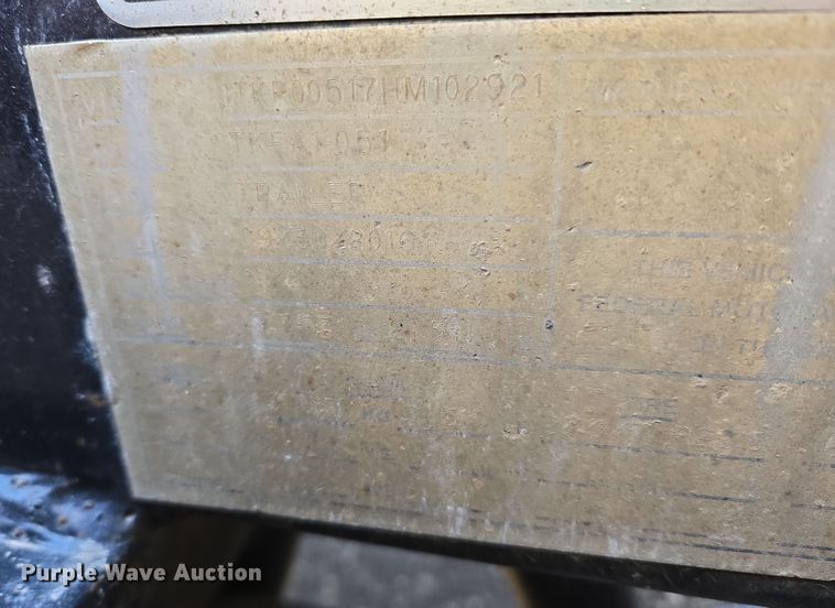 image for item DS3630 2017 Trail King TK110HDG-533 lowboy equipment trailer