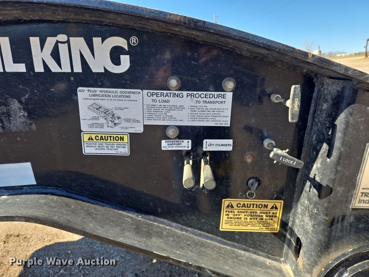 image for item DS3637 2022 Trail King TK110HDG lowboy equipment trailer