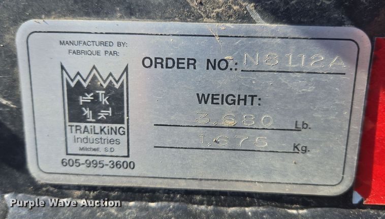 image for item DS3637 2022 Trail King TK110HDG lowboy equipment trailer
