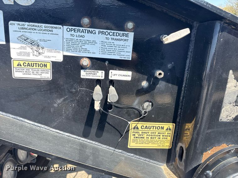 image for item DS3639 2022 Trail King TK 110 HDG lowboy equipment trailer