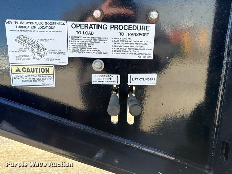 image for item DS3642 2020 Trail King TK110HDG lowboy equipment trailer