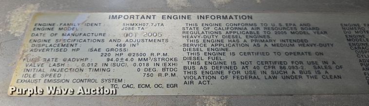 image for item DT4806 2006 Hino 268 flatbed truck