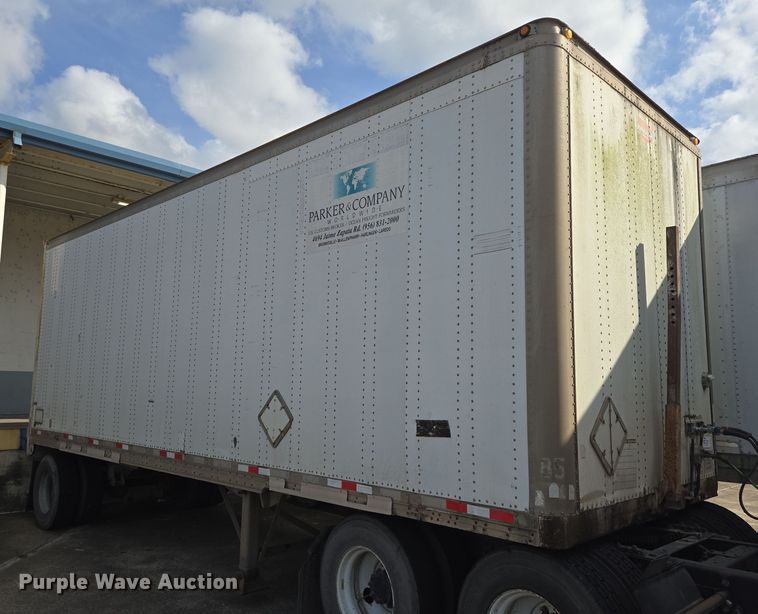 image for item DT4811 1992 Wabash DSA-102CW dry van trailer