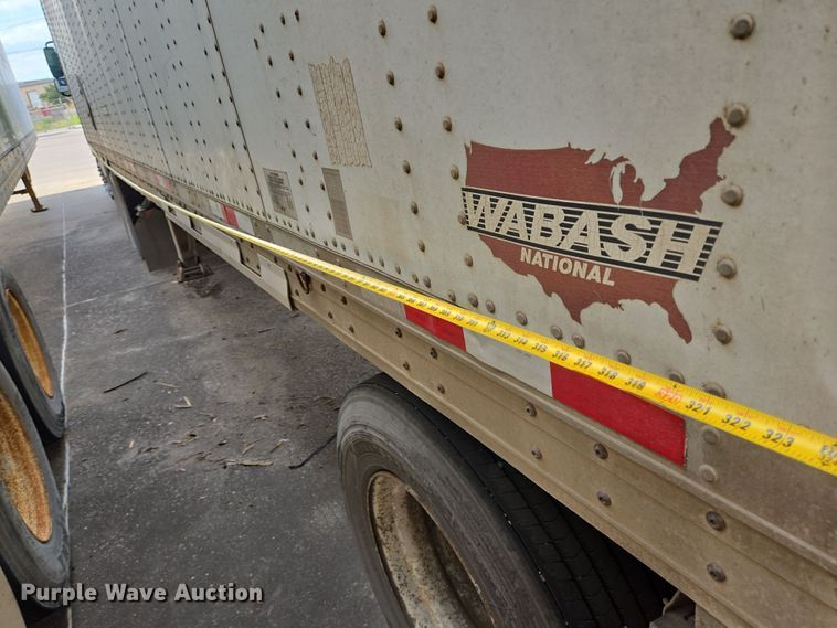 image for item DT4811 1992 Wabash DSA-102CW dry van trailer
