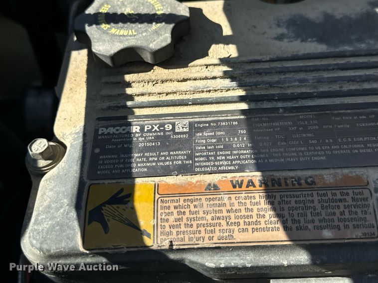 image for item DV1962 2016 Kenworth T370 semi truck