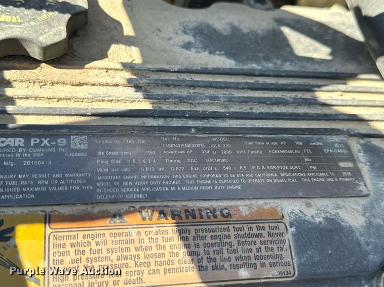 image for item DV1962 2016 Kenworth T370 semi truck