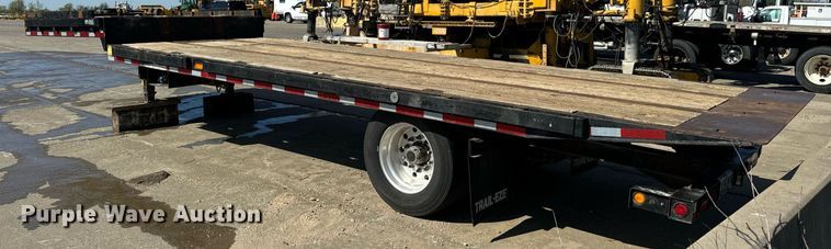 image for item DV1965 2015 Trail-Eze TE201A drop tilt deck equipment trailer