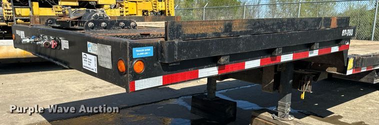 image for item DV1965 2015 Trail-Eze TE201A drop tilt deck equipment trailer