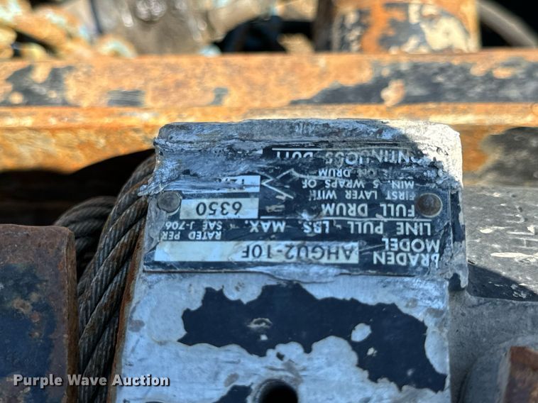 image for item DV1965 2015 Trail-Eze TE201A drop tilt deck equipment trailer