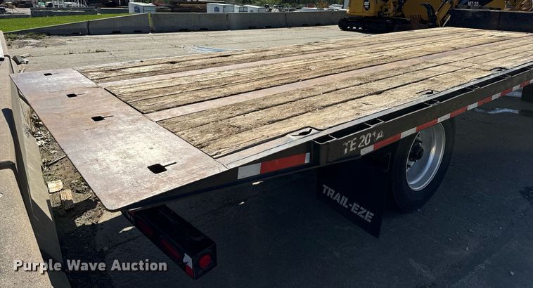 image for item DV1965 2015 Trail-Eze TE201A drop tilt deck equipment trailer