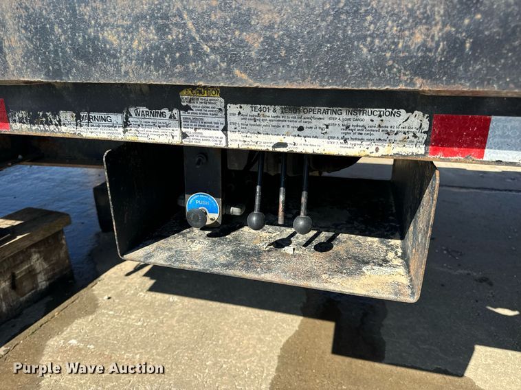 image for item DV1965 2015 Trail-Eze TE201A drop tilt deck equipment trailer