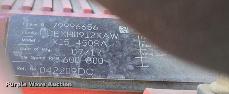 image for item DW1860 2018 International LT625 semi truck