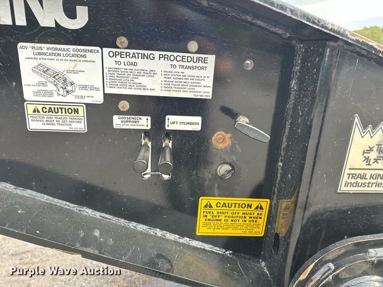 image for item DW5115 2021 Trail King TK110HDC lowboy equipment trailer