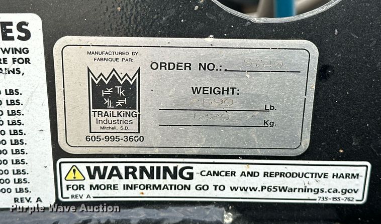 image for item DW5115 2021 Trail King TK110HDC lowboy equipment trailer