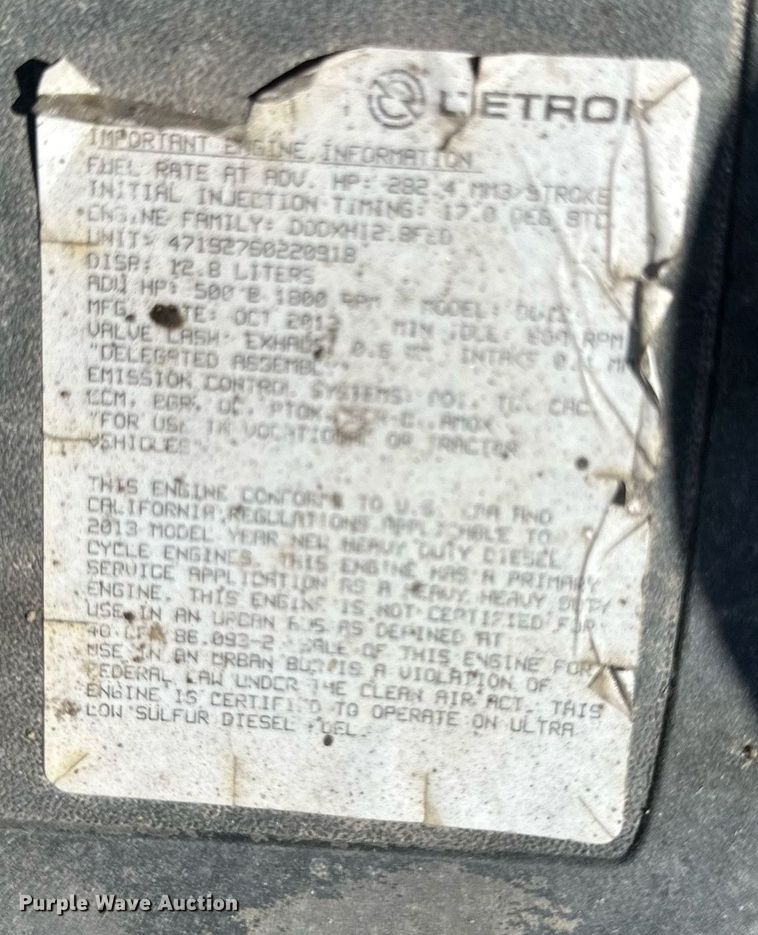 image for item EA2378 2014 Freightliner  Coronado SD 122 semi truck