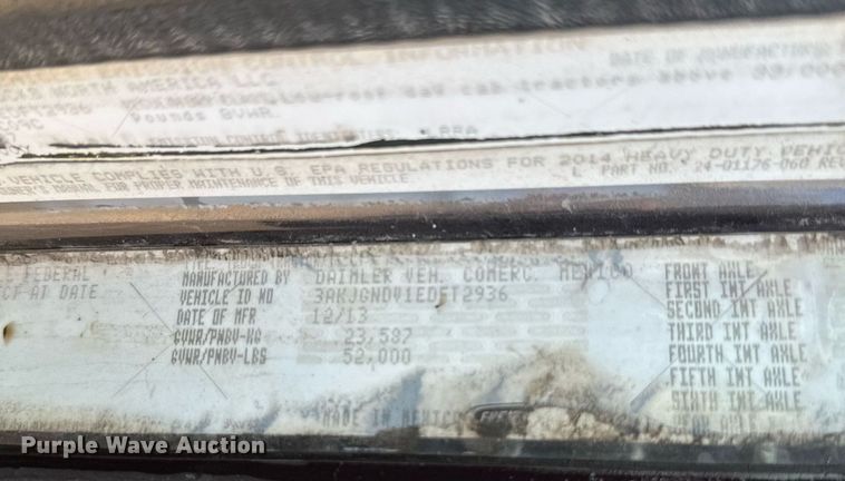 image for item EA2380 2014 Freightliner Coronado SD 122 semi truck