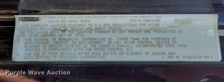 image for item EA2388 2014 Freightliner Coronado semi truck