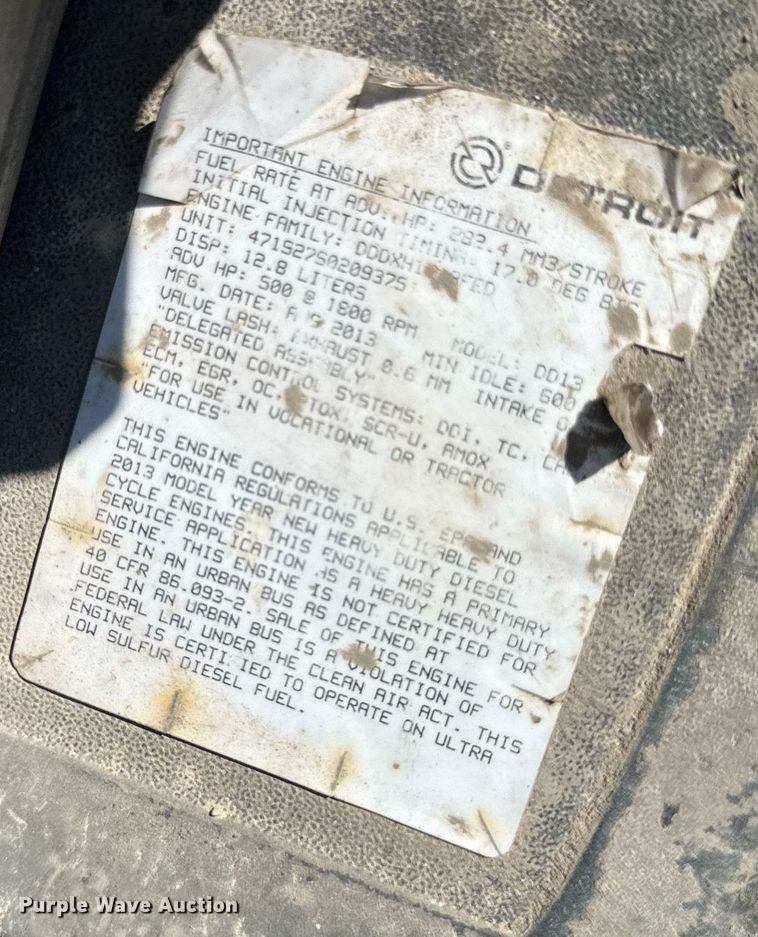 image for item EA2392 2014 Freightliner Coronado SD 122 semi truck