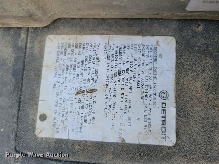 image for item EA2394 2014 Freightliner Coronado semi truck