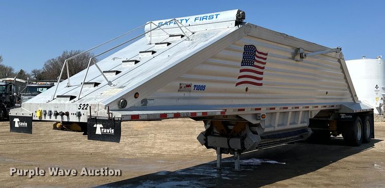 image for item EA2411 2011 Travis  bottom dump trailer