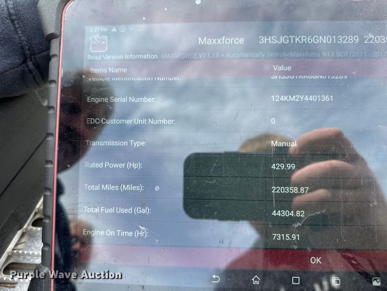 image for item EB2486 2016 Caterpillar CT660 semi truck