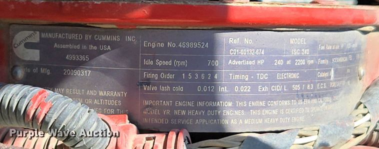 image for item EC0978 2010 Freightliner Business Class M2 street sweeper truck