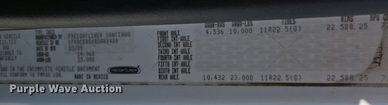 image for item EC0978 2010 Freightliner Business Class M2 street sweeper truck