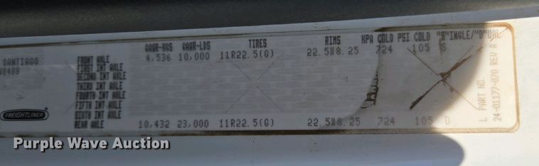 image for item EC0978 2010 Freightliner Business Class M2 street sweeper truck