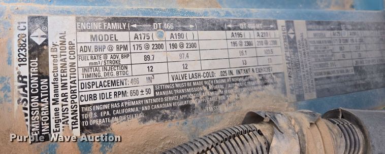 image for item EC0989 1995 International 4700  flatbed truck