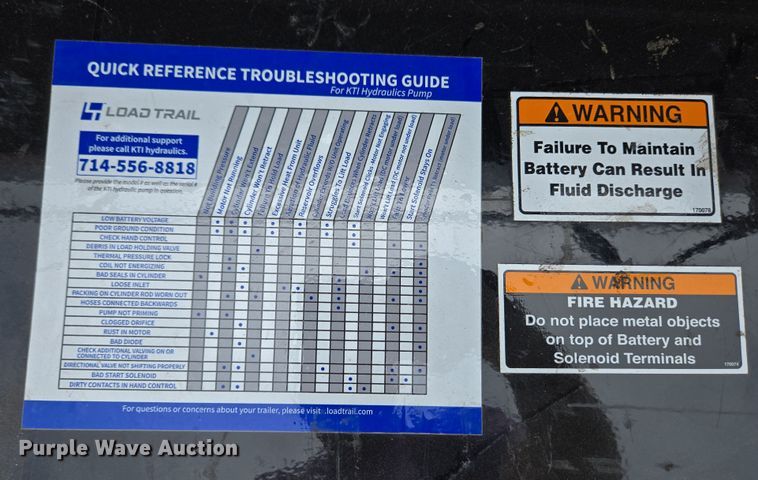 image for item EC4188 2025 Load Trail hydraulic tail equipment trailer