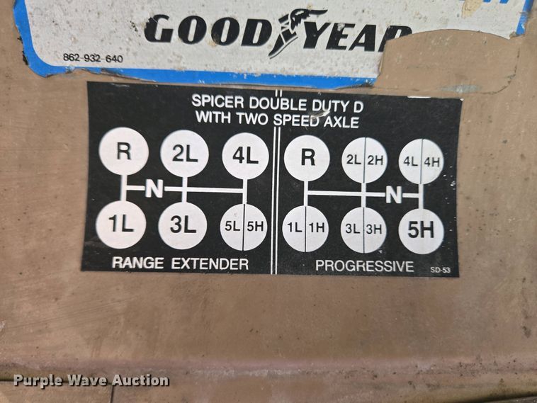 image for item EC4196 1986 International 1954 hook lift truck