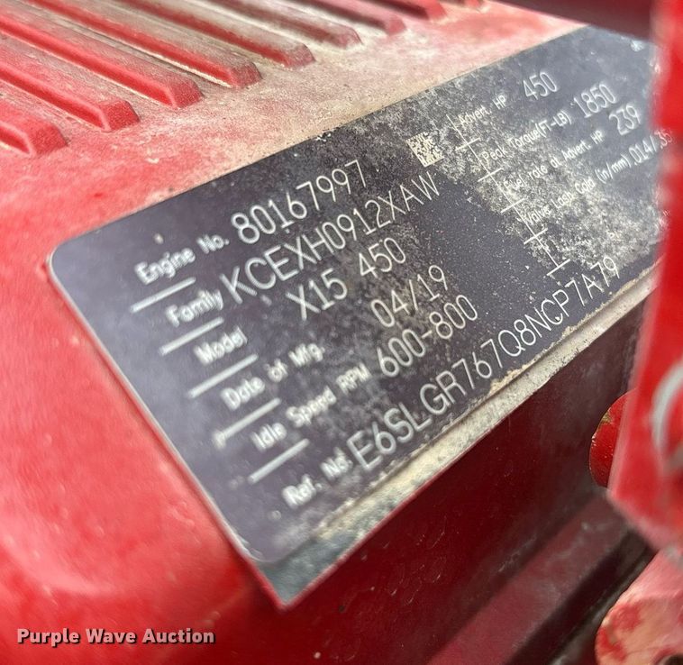 image for item EF3098 2020 Kenworth T880 semi truck