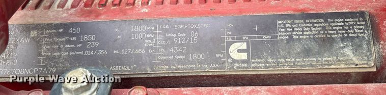 image for item EF3098 2020 Kenworth T880 semi truck