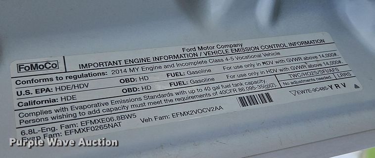image for item EI8966 2014 Ford F550 Super Duty utility / service truck