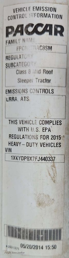 image for item EJ0006 2015 Kenworth T680 semi truck