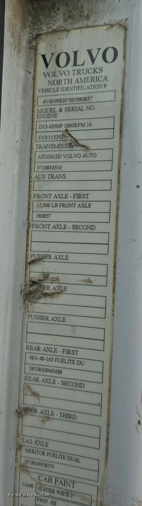 image for item EJ7480 2017 Volvo VNL semi truck