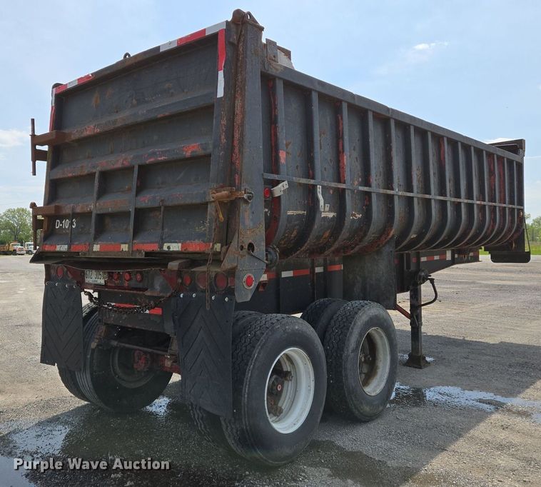 image for item EJ7518 1970 Fruehauf ND1F2-22-7 1/2DB5-24 end dump trailer