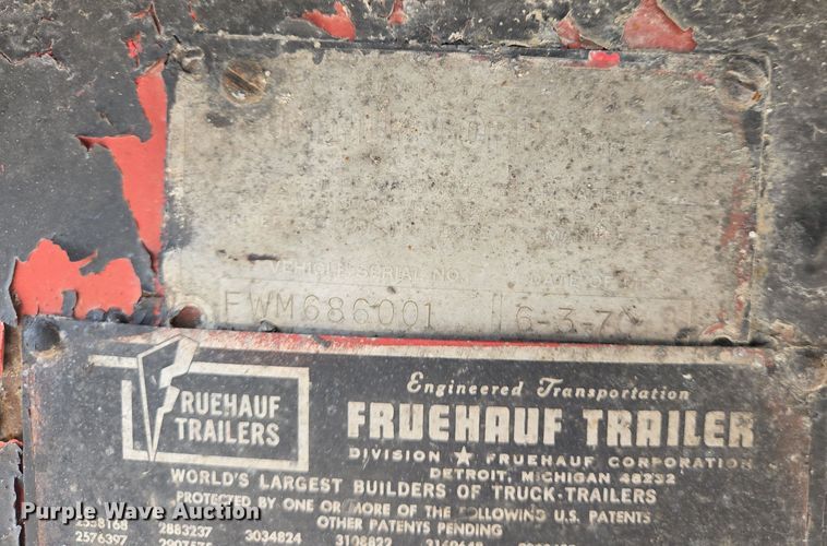 image for item EJ7518 1970 Fruehauf ND1F2-22-7 1/2DB5-24 end dump trailer