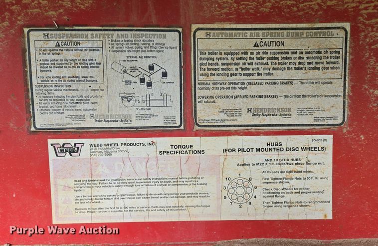 image for item EN3587 2002 Lufkin FL-XL flatbed trailer