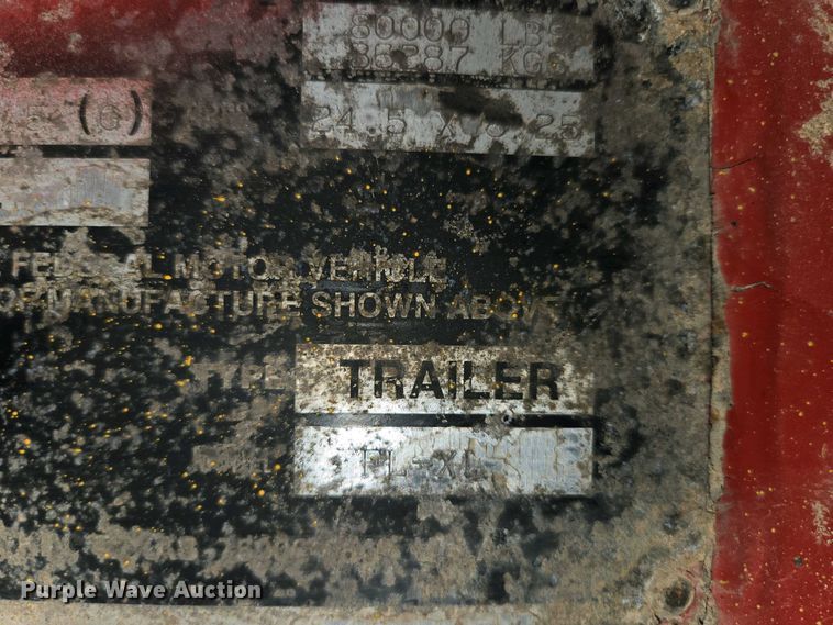 image for item EN3587 2002 Lufkin FL-XL flatbed trailer