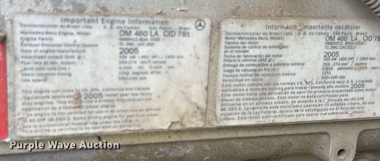 image for item EQ1415 2006 Western Star 4900FA roll-off container truck