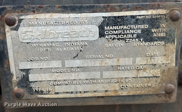 image for item EQ1416 2004 Kenworth T800 roll-off container truck