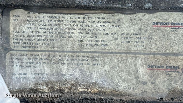 image for item EQ4710 2007 Freightliner Argosy semi truck