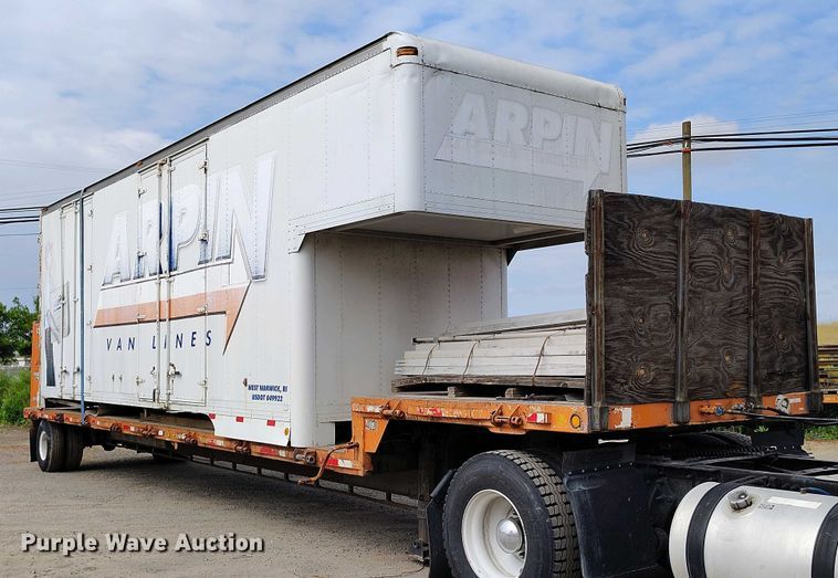 image for item IP9550 1971 Shop built drop deck trailer